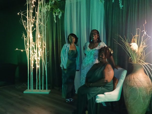 (left to right) Kimberly Hart, Monique Ferguson, Bessie Conner